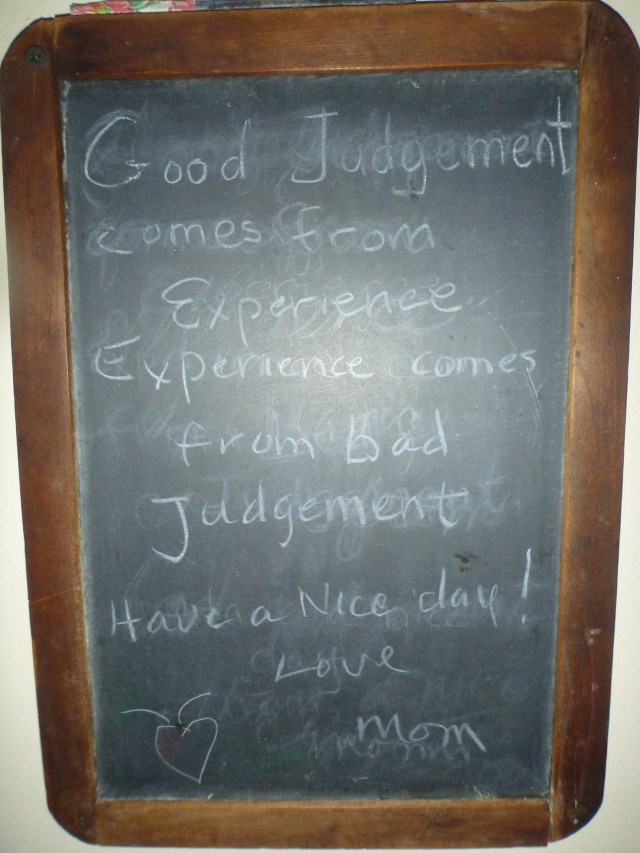 words of wisdom from Elsbeth 