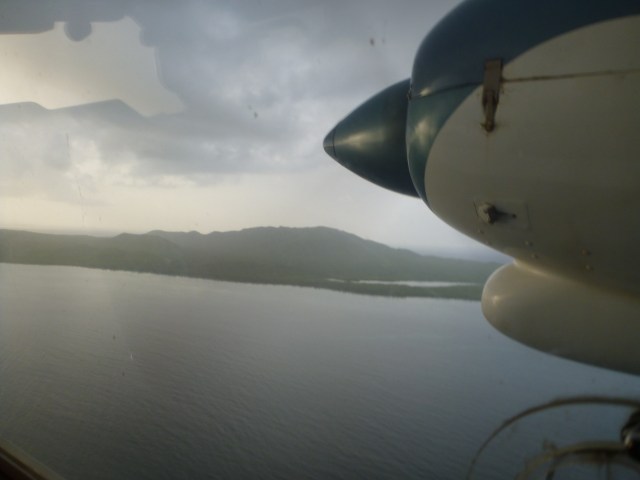 in the air and on the way